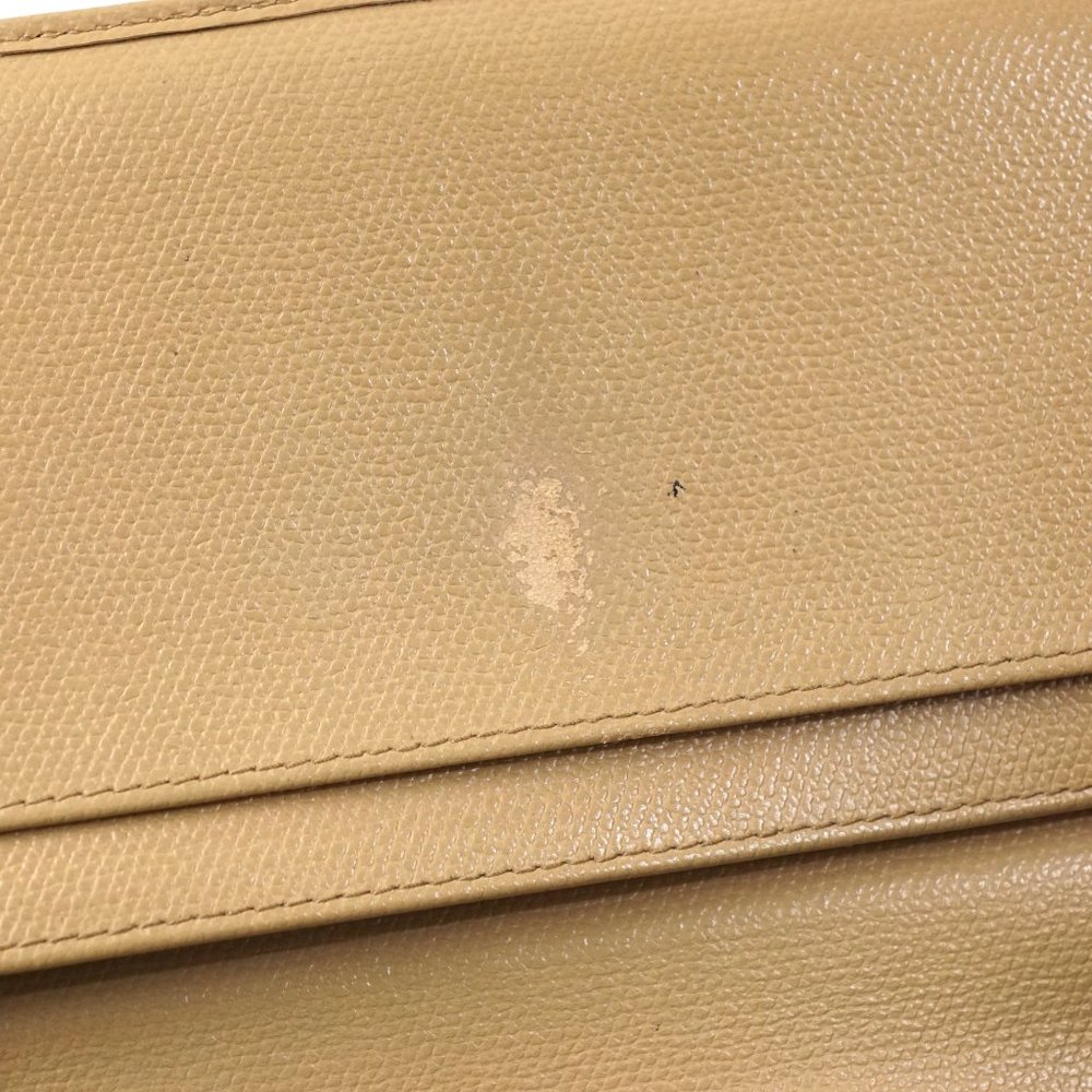 Auth Chanel Long Wallet Beige Leather #7070C71 - Picture 12 of 13